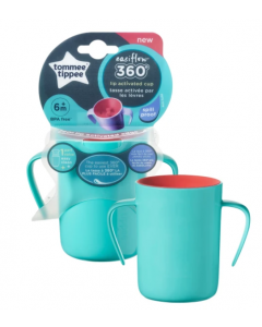 Tommee Tippee Easiflow 360° Lip Activated Edge Κύπελλο 6m+ Green 200ml