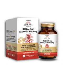 John Noa Κόκκινη Άλγη Ασταξανθίνη Λιποσωμιακό Για την Καλύτερη Λειτουργία του Εγκεφάλου & του Κεντρικού Νευρικού Συστήματος 10mg 90Caps