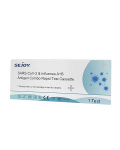 Sejoy Rapid Ρινικό Tεστ Cassette Ανίχνευσης Αντιγόνων Ιών Γρίπης Α/Β & Covid-19 1τεμάχιο
