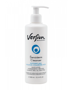 Version Sensiderm Cleanser Soothing Milk For Face & Eyes 300ml Λεπτόρρευστο Γαλάκτωμα Καθαρισμού