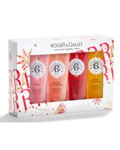 Roger & Gallet Xmas Set Wellbeing Shower Gels Σετ Αφρόλουτρα: Rose 50ml, Fleur De Figuier 50ml, Gingembre Rouge 50ml & Bois D'Orange 50ml