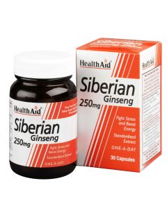 Health Aid Siberian Ginseng 250mg 30 Caps Immune System