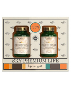Sky Premium Life -35% Promo Premium Female Συμπλήρωμα Διατροφής Για Τη Γυναίκα 2x60tabs