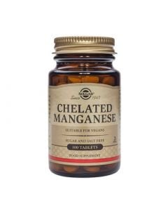 Solgar Chelated Manganese 8mg 100 Tabs