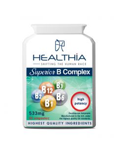 Healthia Superior B Complex Συμπλήρωμα Διατροφής με Σύμπλεγμα Βιταμινών Β 60caps