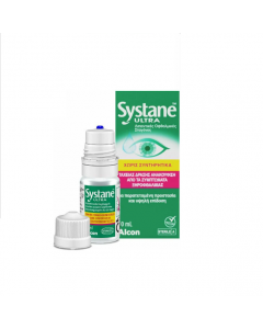 Alcon Systane Ultra Λιπαντικές Οφθαλμικές Σταγόνες χωρίς Συντηρητικά 10ml