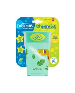 Dr. Brown's Cheers 360° Green-Snake Spoutless Transition Cup 9m+ 300ml (TC01095)