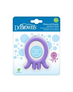 Dr. Brown’s Flexees Friends™ Soft Silicone Teether Octopus 3m+ (TE006-P2) 1 Item