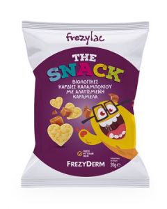 Frezyderm Frezylac The Snack Βιολογικές Καρδιές Καλαμποκιού με Αλατισμένη Καραμέλα 30gr