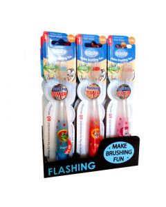 B-Brite Flashing Timer Soft Toothbrush Kids Οδοντόβουρτσα για Παιδιά που Αναβοσβήνει 1 Τεμάχιο