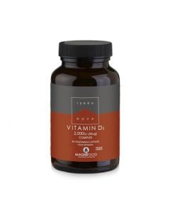 Terranova Vitamin D3 Complex 2000iu (50ug) 50 Caps Βιταμίνη D3 με Υπερτροφές