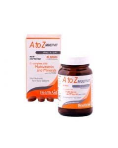 Health Aid A to Z Multivit - Lutein 30 Tabs