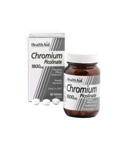 Health Aid Chromium Picolinate 1800μg 60 Tabs Πικολινικό Χρώμιο