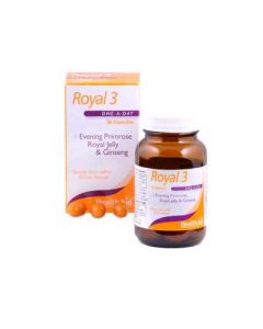 Health Aid Royal-3 EPO/R.JELLY/GINSENG 30 Caps Energy