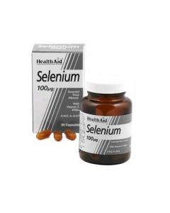 Health Aid Selenium 100μg + Vitamin E 30 Caps Σελήνιο - Βιταμίνη E