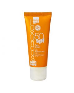 InterMed Luxurious Sun Care Face Cream SPF50 75ml Αντιηλιακή Κρέμα Προσώπου με Υαλουρονικό Οξύ