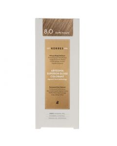 Korres Abyssinia Superior Gloss Colorant 50ml Βαφή Μαλλιών 8.0 Ξανθό Ανοιχτό