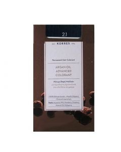 Korres Argan Oil Advanced Colorant 50ml Permanent Hair Colorant 2.1 Blue Black