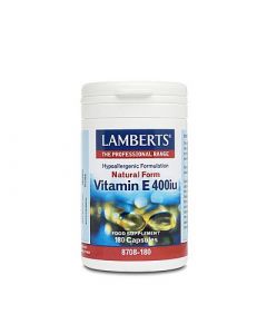 Lamberts Vitamin E 400IU Natural 180 Caps Βιταμίνη E