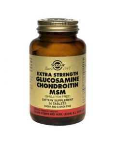 Solgar Extra Strength Glucosamine - Chondroitin - MSM 60 Tabs