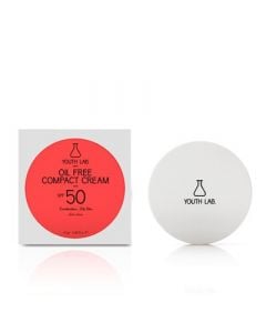 Youth Lab Oil Free Compact Cream SPF50 Dark Color 10gr Αντιηλιακή Κρέμα Compact με Χρώμα για Μικτό - Λιπαρό Δέρμα