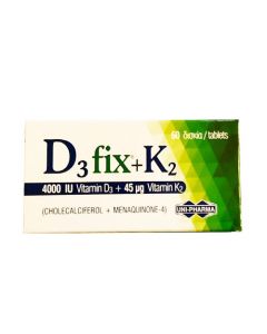 Uni-Pharma D3 Fix 4000iu + K2 45mg 60 Tabs