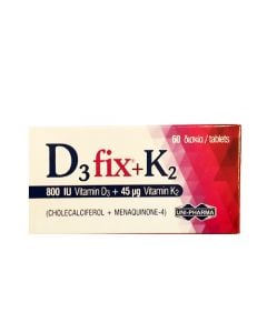 Uni-Pharma D3 Fix 800iu + K2 45mg 60 Tabs