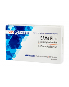 Viogenesis SAMe Plus Φόρμουλα Για Μείωση Της Νευρικής Έντασης Και Διαταραχών Του Ύπνου 30tabs