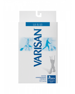 Varisan Lui & Lei No4 Κάλτσες Διαβαθμισμένης Συμπίεσης 10-15mmHg Μαύρο 1ζευγάρι