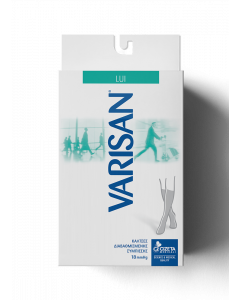 Varisan Lui No5 Ανδρικές Κάλτσες Διαβαθμισμένης Συμπίεσης 18mmHg Μαύρο 1ζευγάρι