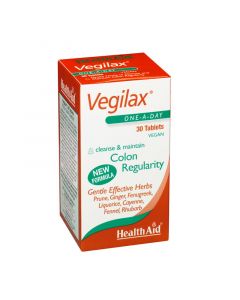 Health Aid Vegilax Regular Colon 30 Tabs Καλή Λειτουργία Εντέρου