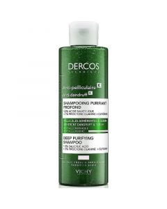 Vichy Dercos Anti Dandruff Κ Deep Purifying Shampoo 250mlΑντιπιτυριδικό Σαμπουάν για Ευαίσθητο Τριχωτό