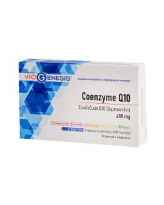 Viogenesis Coenzyme Q10 400mg 30caps Συμπλήρωμα Διατροφής με Συνένζυμο Q10