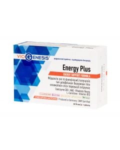 Viogenesis Energy Plus 60tabs Συμπλήρωμα Διατροφής για Eνίσχυση των Διεργασιών Παραγωγής Ενέργειας