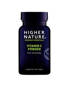 Higher Nature Vitamin C For Immunity Powder 180gr Συμπλήρωμα Διατροφής Βιταμίνη C Χαμηλής Οξύτητας σε Σκόνη