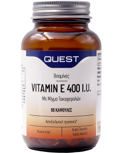 Quest Vitamin E 400iu Mixed Tocopherols 60 Caps Αντιοξειδωτικό - Καρδιά