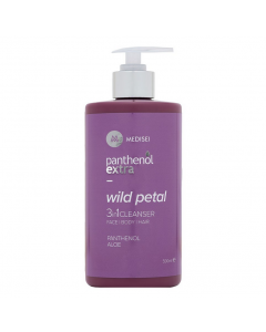 Medisei Panthenol Extra Wild Petal 3 in 1 Cleanser Καθαριστικό Προσώπου, Σώματος, Μαλλιών 500ml