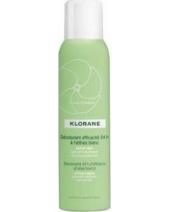 Klorane Efficacite 24h A L' Althea Blanc Spray 125ml Απαλό Αποσμητικό Σπρέι Με Λευκή Αλθέα