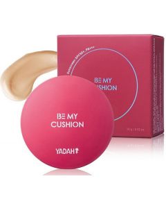 Yadah Be My Cushion N.21 Light Beige 15g – Lightweight Cushion Foundation Spf50+ & PA+++ for Hydration & Long-Lasting Glow