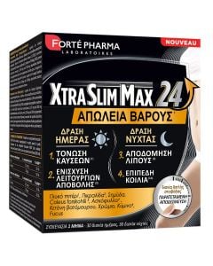 Forte Pharma XtraSlim MAX 24 Συμπλήρωμα Διατροφής Για Απώλεια Βάρους, Ενίσχυση Μεταβολισμού & Τόνωση Καύσεων 60tabs