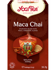 Yogi Tea Organic Maca Chai, Ayurvedic Blend With Maca, Cinnamon & Cloves 17 Teabags