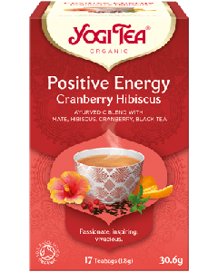 Yogi Tea Organic Για Θετική Ενέργεια Με Κράμπερυ & Ιβίσκο, 17 Φακελάκια