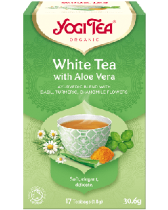 Yogi Tea Organic Λευκό Τσάι Με Αλόη, 17 φακελάκια 