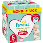 Pampers Premium Care Pants No5 (12-17kg) 102 Πάνες