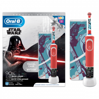 Oral-B Power Star Wars Special Edition Ηλεκτρική Παιδική Επαναφορτιζόμενη Οδοντόβουρτσα 3+ Ετών + ΔΩΡΟ Travel Case