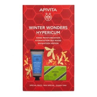 Apivita Promo Winter Wonders Hypericum Κρέμα Χεριών για Ξηρά-Σκασμένα Χέρια 50ml & Σαπούνι με Ελιά 125gr