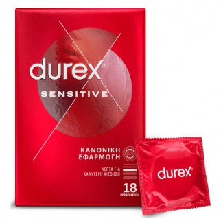 Durex Sensitive Προφυλακτικό 18 τεμάχια