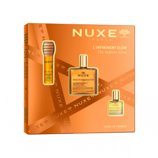 Nuxe Promo The Infinite Glow Huile Prodigieuse Or Ξηρό Λάδι 50ml & Huile Prodigieuse Ξηρό Λάδι 10ml & Reve de Miel Ενυδατικό Χειλιών με Μέλι 10ml