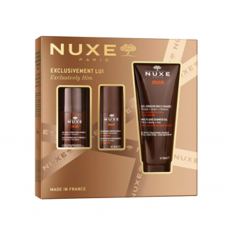 Nuxe Promo Exclusively Him Ανδρικό Ενυδατικό Τζελ Προσώπου 50ml & Ανδρικό Καθαριστικό για Πρόσωπο Σώμα & Μαλλιά 200ml & Ανδρικό 24h Αποσμητικό 50ml