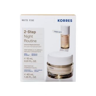 Korres Promo White Pine Κρέμα Νύχτας για Αναπλήρωση Όγκου για Ώριμες Επιδερμίδες 40ml & Δώρο Συμπυκνωμένος Ορός Προσώπου για Αναπλήρωση Όγκου 15ml